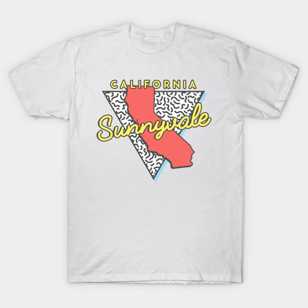 Sunnyvale California Triangle T-Shirt by manifest